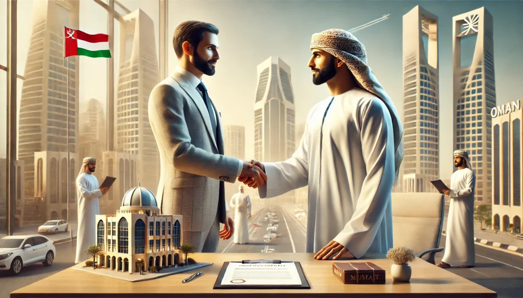 عقد استثمار تجاري في سلطنة عمان